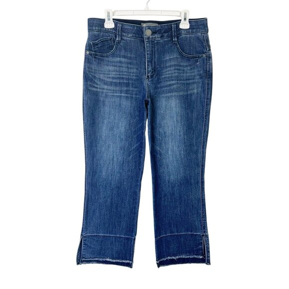 Democracy Ab Technology Kick Flare Jeans Women’s Size 12 Crop - Picture 1 of 10